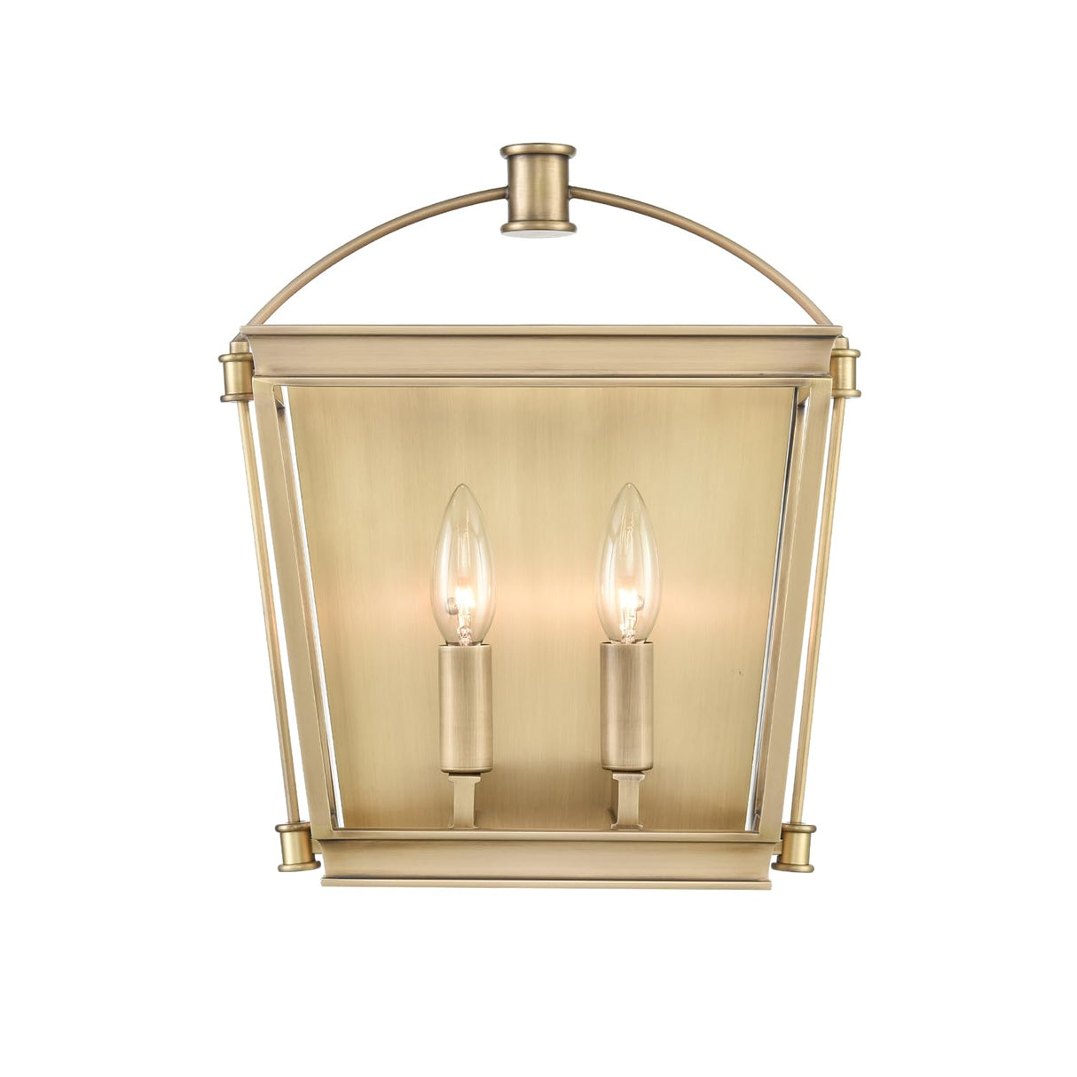 Alora WV312202VB MANOR WALL VANITY 2 LIGHT VINTAGE BRASS