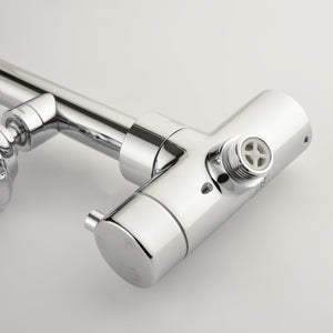 PULSE ShowerSpas 7001-CH Riviera Shower System with 8" Rain Showerhead, 3 Body Sprays, 5-Function Hand Shower, Polished Chrome Finish