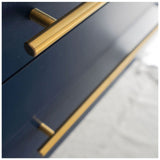 Fresca FCB6172RBL-UNS Fresca Lucera 72" Royal Blue Wall Hung Double Undermount Sink Modern Bathroom Cabinet