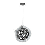 Kuzco CH51632-BK/LG MAGELLAN 32" CHANDELIER BLACK CLEAR ACRYLIC LIGHT GUIDE 135W 120VAC WITH LED DRIVER 3000K 90CRI