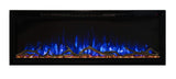 Modern Flames Spectrum Slimline Reliable Electric Fireplace | Customizable Hybrid-FX Flame LED Light Ambience | Remote Controlled | 74 Inch