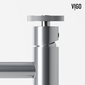 VIGO Cass 12 inch H Single Hole Single Handle Bathroom Faucet in Chrome - Vessel Sink Faucet VG03030CH