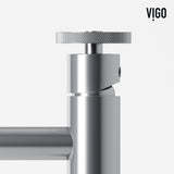 VIGO VGT2046 13.5" L -23.13" W -3.88" H Matte Stone Wisteria Composite Oval Vessel Bathroom Sink in White with Cass Faucet and Pop-Up Drain in Chrome