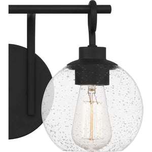 Quoizel WTN8616MBK Winston Vanity, 2-Light 200 Total Watts, Matte Black