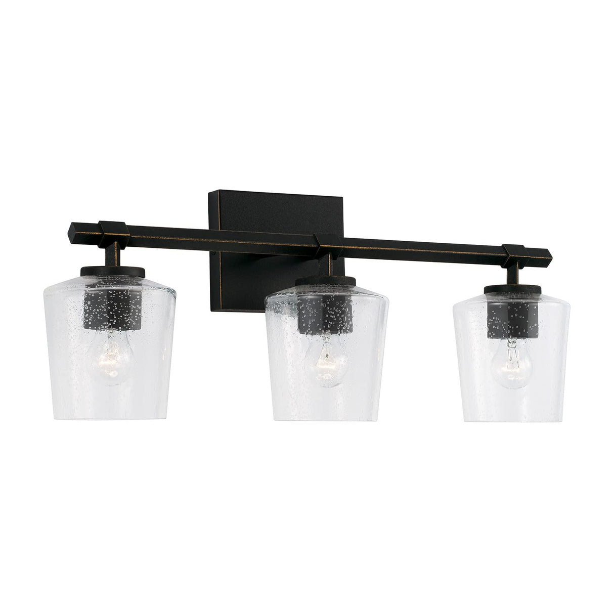 Capital Lighting 145231IH-526 Ogden 3 Light Vanity Brushed Black Iron
