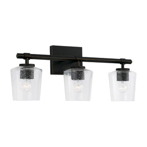 Capital Lighting 145231IH-526 Ogden 3 Light Vanity Brushed Black Iron