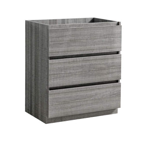 Fresca FCB9330HA Fresca Lazzaro 30" Glossy Ash Gray Free Standing Modern Bathroom Cabinet