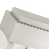 Livex Lighting 21238-91 York 2 Light Outdoor Wall Lantern, Brushed Nickel with Brushed Nickel Stainless Steel Reflector