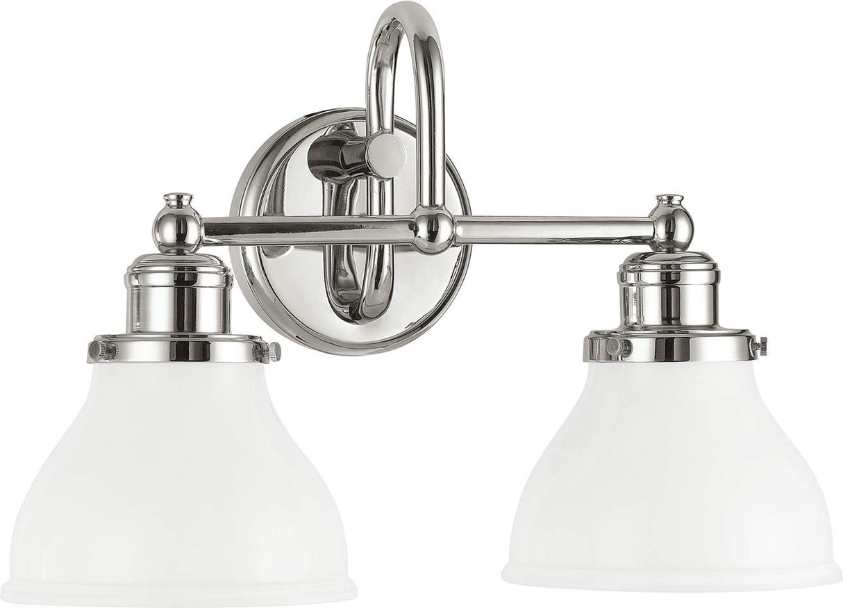 Capital Lighting 8302PN-128 Baxter 2 Light Vanity Polished Nickel