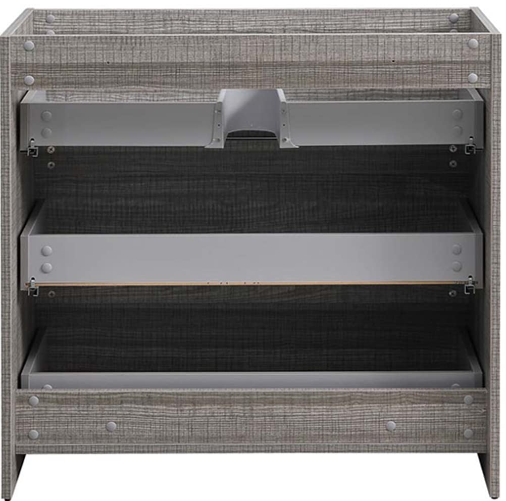 Fresca FCB9336HA Fresca Lazzaro 36" Glossy Ash Gray Free Standing Modern Bathroom Cabinet