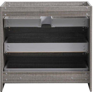 Fresca FCB9336HA Fresca Lazzaro 36" Glossy Ash Gray Free Standing Modern Bathroom Cabinet