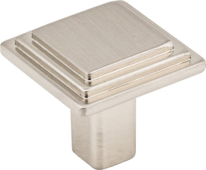 Elements 351DBAC 1-1/8" Overall Length Brushed Oil Rubbed Bronze Square Calloway Cabinet Knob
