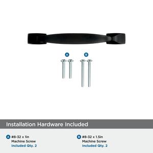 Amerock Cabinet Pull Black Bronze 3 inch (76 mm) Center to Center Highland Ridge 1 Pack Drawer Pull Drawer Handle Cabinet Hardware