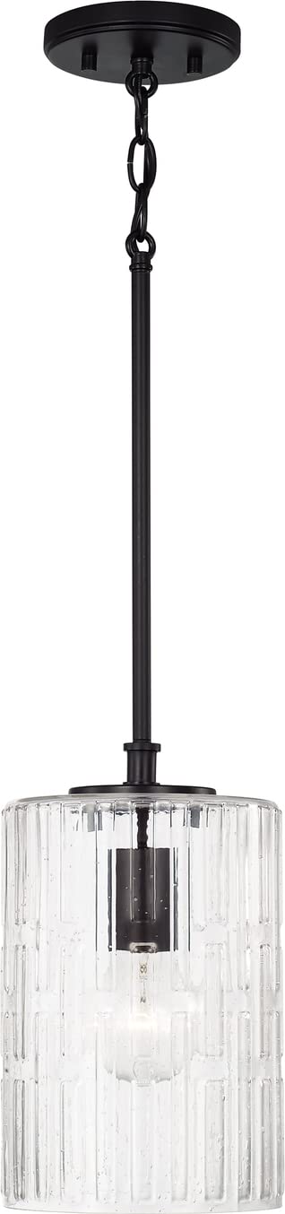 Capital Lighting 341311MB Emerson 1 Light Pendant Matte Black