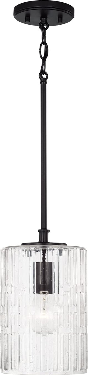 Capital Lighting 341311MB Emerson 1 Light Pendant Matte Black