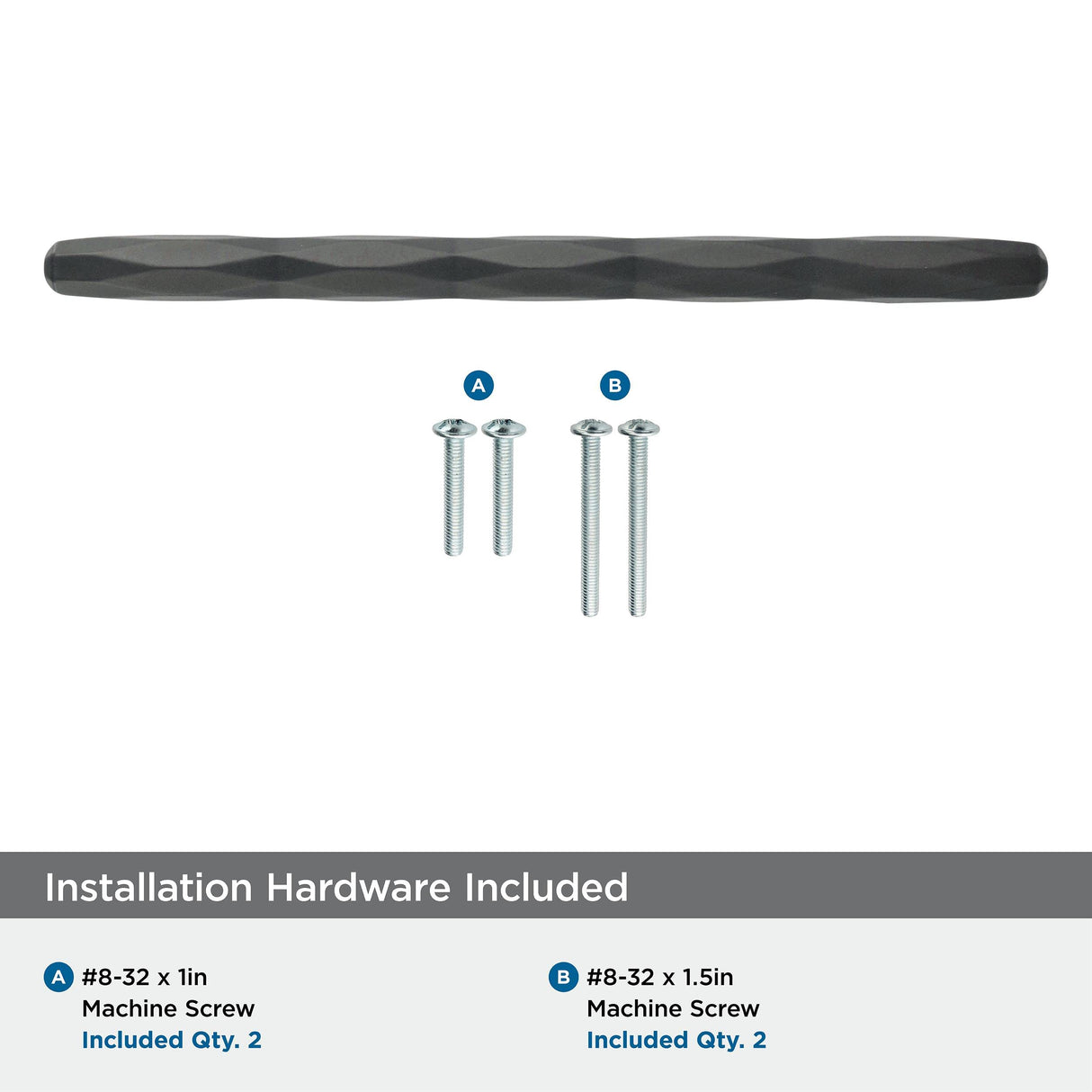 Amerock Cabinet Pull Black Bronze 6-5/16 inch (160 mm) Center to Center St. Vincent 1 Pack Drawer Pull Drawer Handle Cabinet Hardware