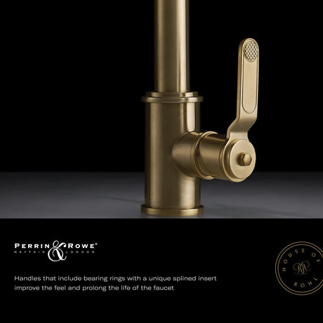 Perrin & Rowe® Edwardian 1/2" Pressure Balance Trim With Diverter with Cross Handles in Polished Nickel