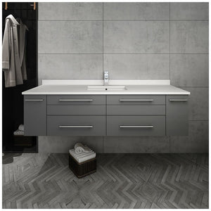 Fresca FCB6160ES-UNS-CWH-U Cabinet with Integrated  Sink