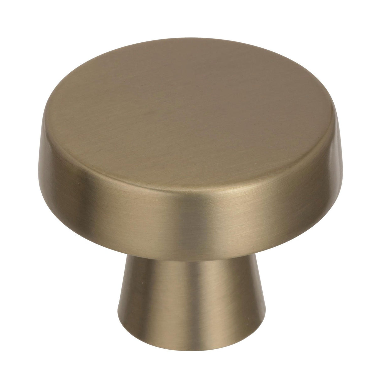 Amerock Cabinet Knob Golden Champagne 1-5/8 inch (41 mm) Diameter Blackrock 1 Pack Drawer Knob Cabinet Hardware