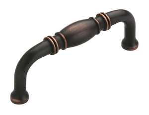 Amerock Cabinet Pull Oil Rubbed Bronze 3 inch (76 mm) Center to Center Granby 1 Pack Drawer Pull Drawer Handle Cabinet Hardware