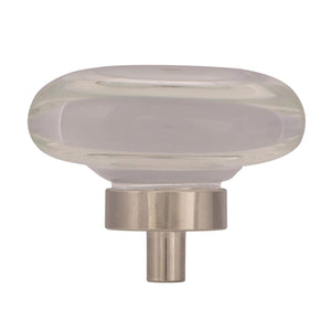Amerock Cabinet Knob Clear/Golden Champagne 1-3/4 inch (44 mm) Diameter Glacio 1 Pack Drawer Knob Cabinet Hardware
