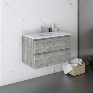 Fresca FCB3130ASH-CWH-U Modern Bathroom Vanity