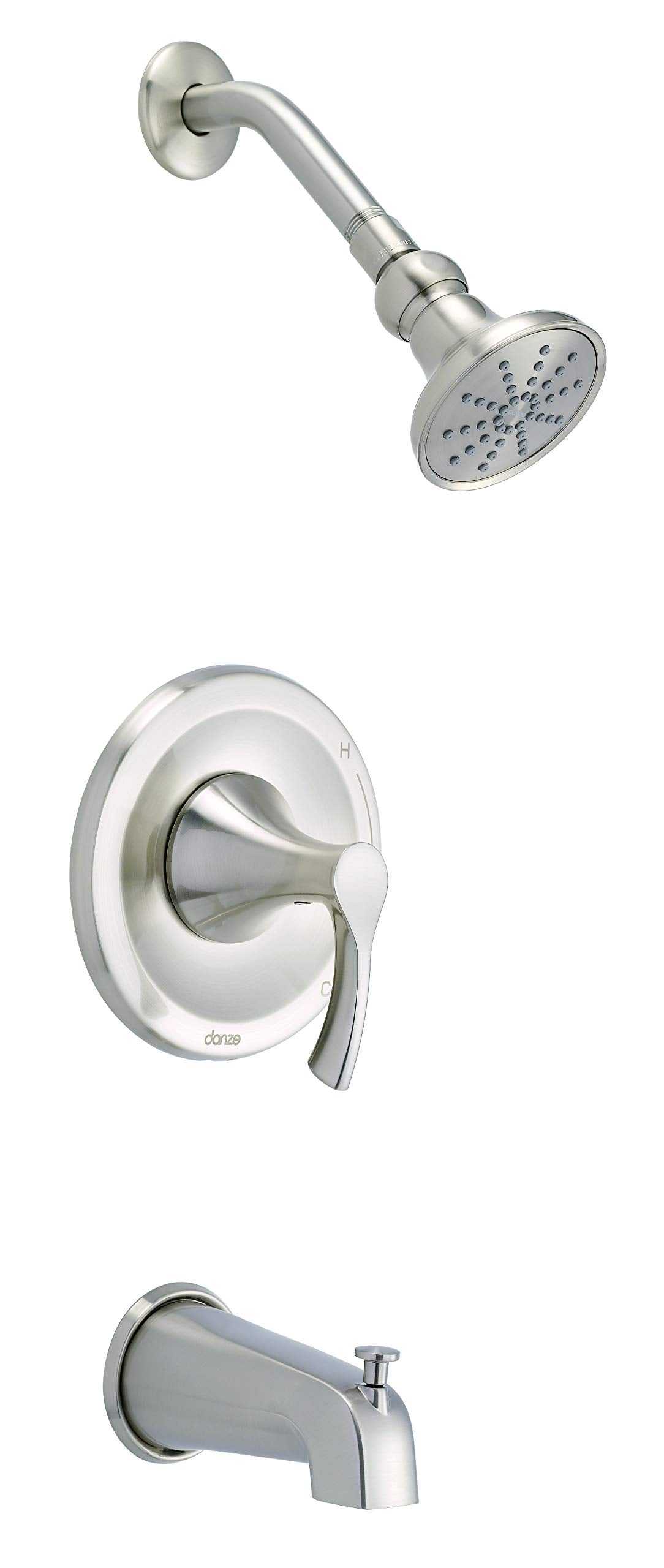 Gerber Brushed Nickel Antioch Tub & Shower Trim Kit, 2.0GPM