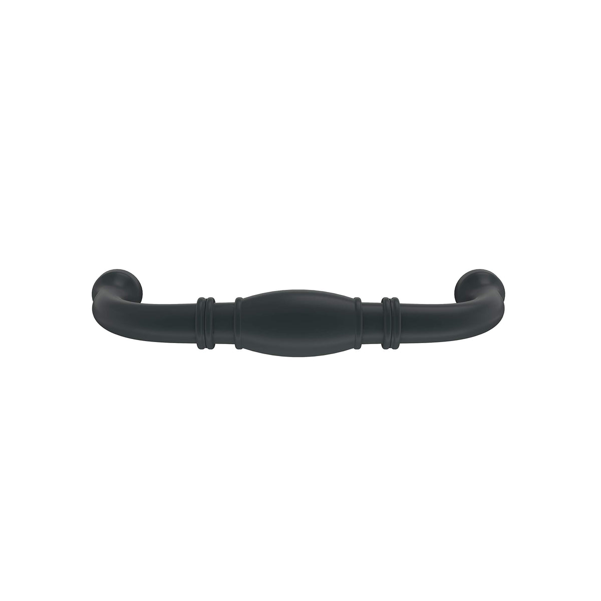 Amerock Cabinet Pull Matte Black 3-3/4 inch (96 mm) Center-to-Center Granby 1 Pack Drawer Pull Drawer Handle Cabinet Hardware