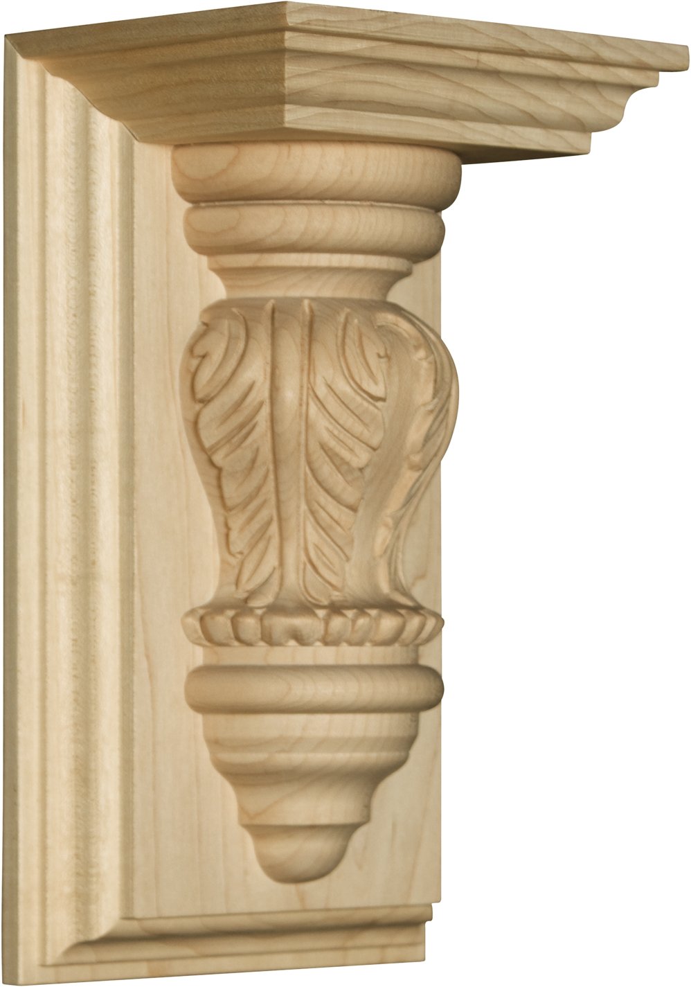 Hardware Resources WLFC80MP 4-3/4" W x 4-1/8" D x 8" H Maple French Cut Center Leg