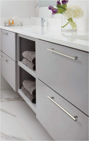 Amerock Cabinet Pull Matte Black 10-1/16 inch (256 mm) Center-to-Center Caliber 1 Pack Drawer Pull Cabinet Handle Cabinet Hardware