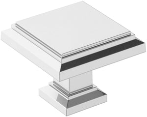 Amerock Cabinet Knob Polished Chrome 1-1/4 inch (32 mm) Length Appoint 1 Pack Drawer Knob Cabinet Hardware