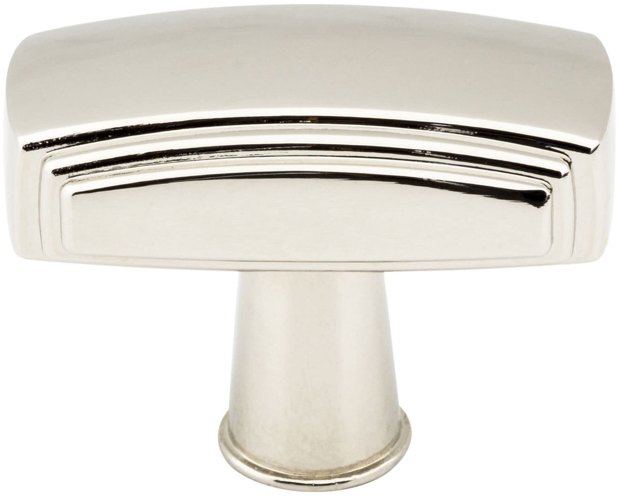 Jeffrey Alexander 519ABSB 1-9/16" Overall Length Antique Brushed Satin Brass Rectangle Delgado Cabinet Knob