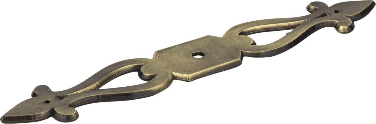 Elements WB150-AB 6-1/16" Overall Length Brushed Antique Brass Baroque Kingsport Knob Backplate