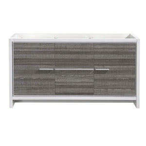 Fresca FCB8119HA Fresca Allier Rio 60" Ash Gray Double Sink Modern Bathroom Cabinet