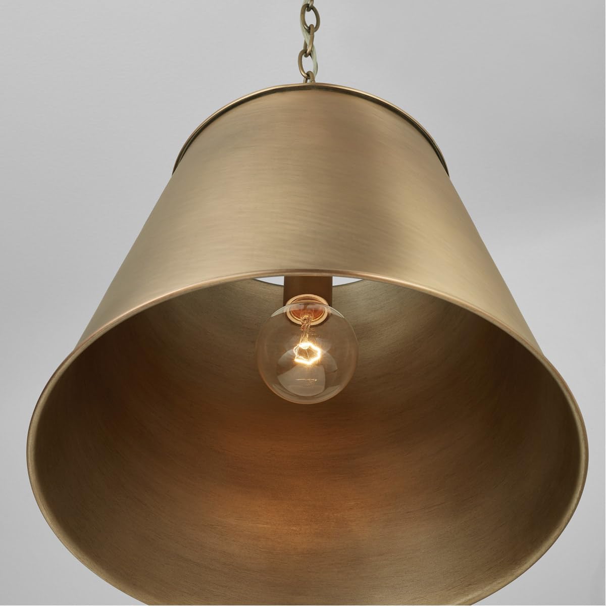Capital Lighting 337811AD Welker 1 Light Pendant Aged Brass