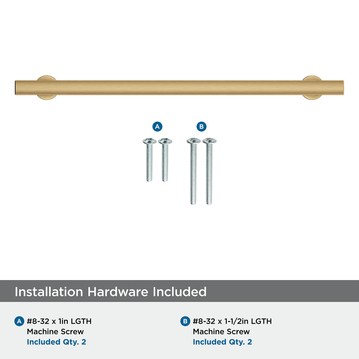 Amerock Corp BP37109CZ Everett Pull, 10-1/16 in (256 mm) Center-to-Center, Champagne Bronze