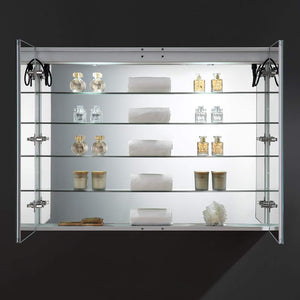 Fresca FMC014836 Fresca Tiempo 48" Wide x 36" Tall Bathroom Medicine Cabinet w/ LED Lighting & Defogger