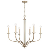 Capital Lighting 444861BS Breigh 6 Light Chandelier Brushed Champagne