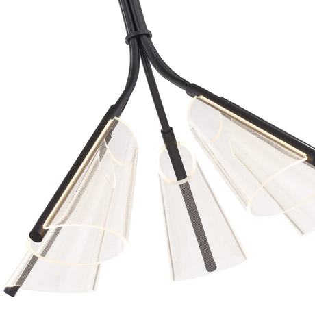 Kuzco CH62628-BG/LG MULBERRY 28" CH BRUSHED GOLD LIGHT GUIDE  67W LED 90 3000K DC LED