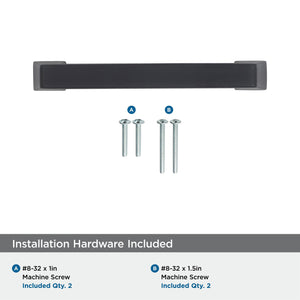 Amerock Cabinet Pull Black Bronze 3-3/4 inch (96 mm) Center to Center Blackrock 1 Pack Drawer Pull Drawer Handle Cabinet Hardware