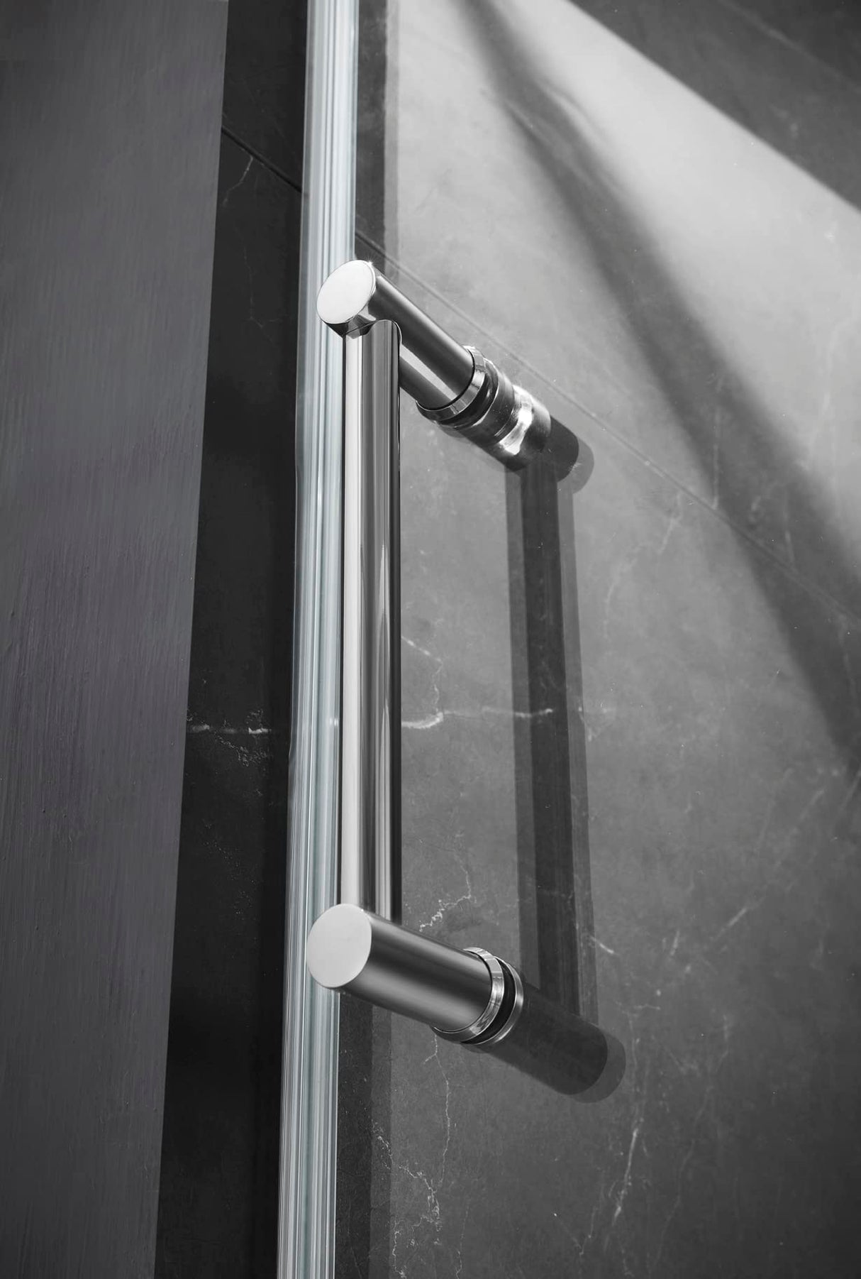 Elegant 60'' * 70'' Frameless Shower Door Hardware Finish in Brushed Nickel