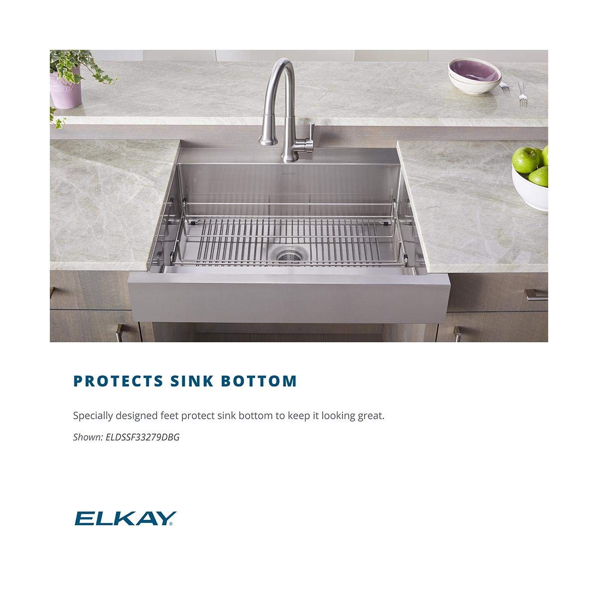 Elkay LKOBG2915SS Stainless Steel 27.5" D x 1.262" H x 13.5" W Bottom Grid
