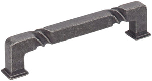 Jeffrey Alexander 602-128SIM 128 mm Center-to-Center Distressed Antique Silver Rustic Twist Tahoe Cabinet Pull