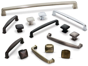 Jeffrey Alexander 1092-128DACM 128 mm Center-to-Center Gun Metal Square Milan 1 Cabinet Pull