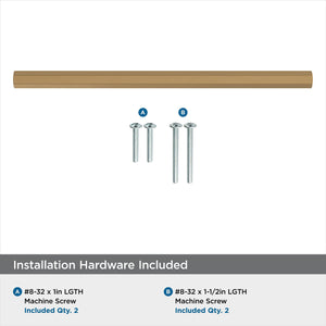 Amerock Cabinet Pull Champagne Bronze 6-5/16 inch (160 mm) Center-to-Center Caliber 1 Pack Drawer Pull Cabinet Handle Cabinet Hardware