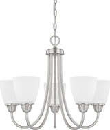 Capital Lighting 415151BN-337 Trenton 5 Light Chandelier Brushed Nickel