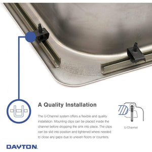 Elkay DXR33223 Dayton Equal Double Bowl Drop-in Stainless Steel Sink
