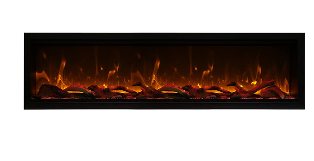 Amantii SYM-88-XT Symmetry Xtra Tall Smart Electric  88" Indoor / Outdoor WiFi Enabled Fireplace, Featuring a MultiFunction Remote Control , Multi Speed Flame Motor, and a Selection of Media Options