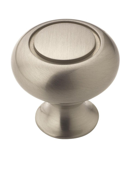 Amerock Cabinet Knob Satin Nickel 1-1/4 inch (32 mm) Diameter Everyday Heritage 1 Pack Drawer Knob Cabinet Hardware