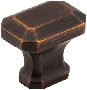 Jeffrey Alexander 165DBAC 1-1/4" Overall Length Brushed Oil Rubbed Bronze Emerald Ella Cabinet Knob